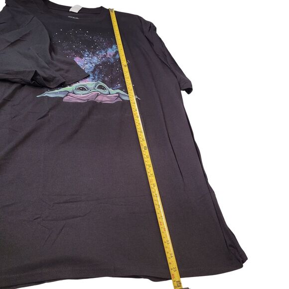 Unisex Star Wars Baby Yoda Galaxy Graphic T-Shirt Black Size 3X-Large Tall - Picture 7 of 7